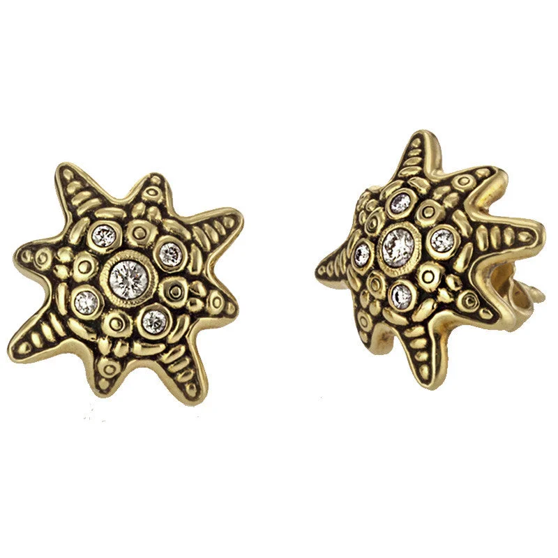 Polished charm earrings-Alex Sepkus Star Earrings - E-173D