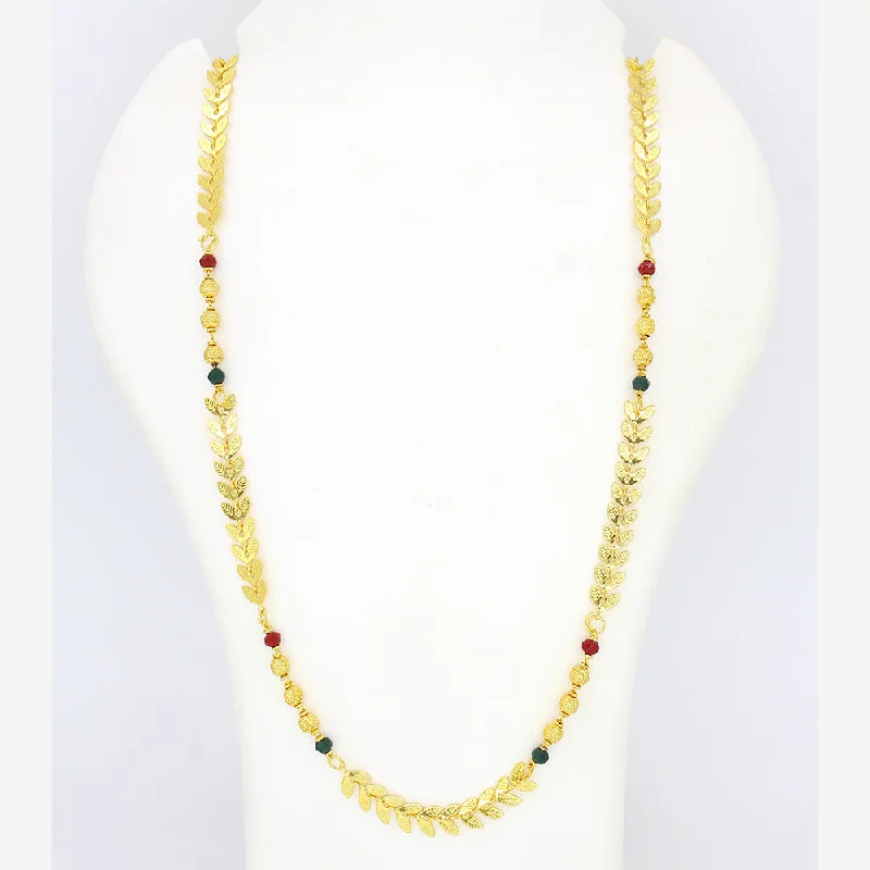 Vibrant enamel necklaces-Mahavir Gold Plated Necklace