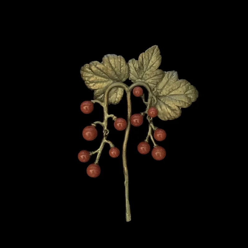 Birch grain brooch-Gooseberry Brooch