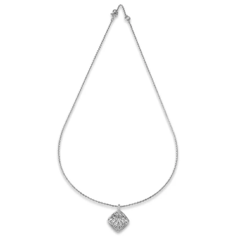 Round stone necklaces-Empress Pendant Small - Sterling Silver