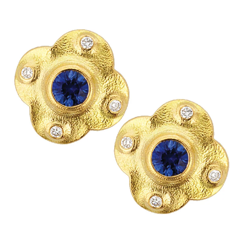 Thick stud earrings-Alex Sepkus Cross Earrings - E-217S