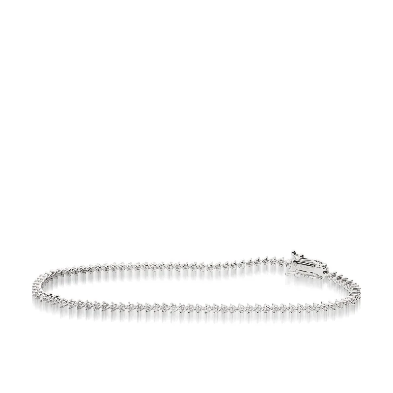 Gem strand bangles-Monaco 1.0 Carat Diamond Tennis Bracelet