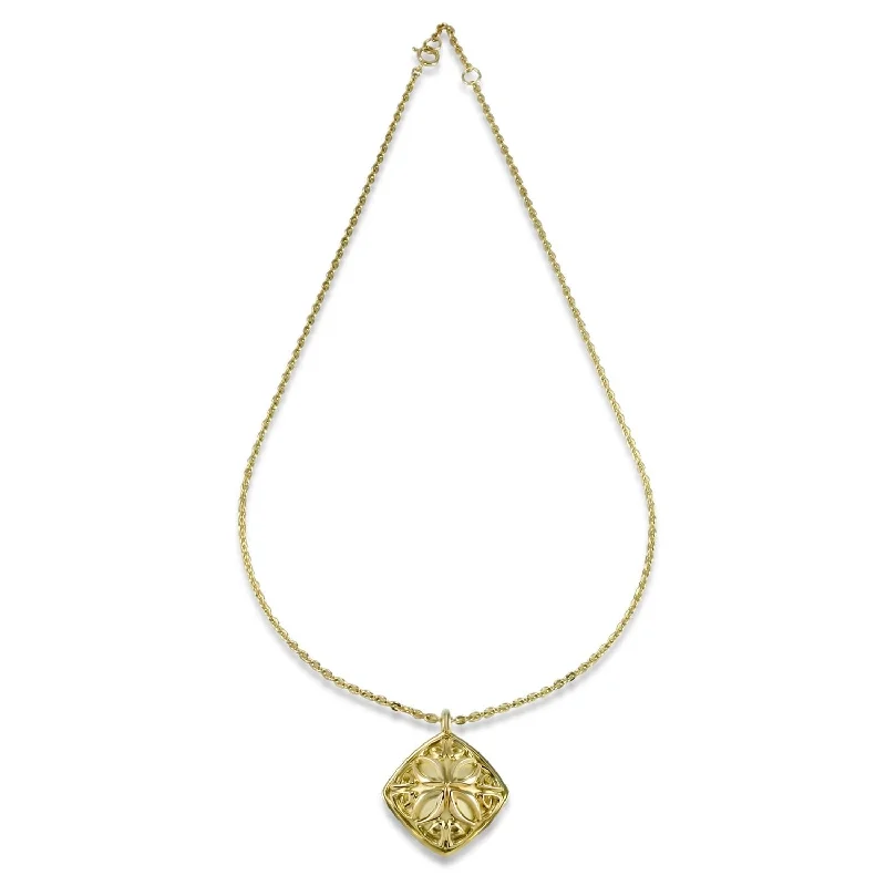 Drape-style necklaces-Empress Pendant Large 22"- 18K Gold Vermeil