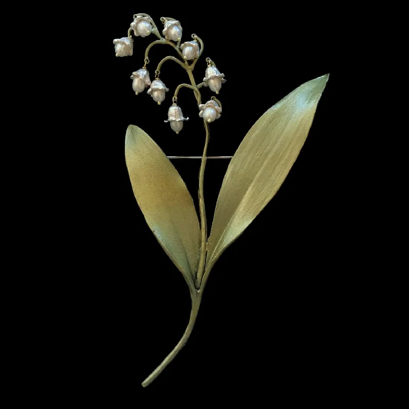 Surf motif brooch-Lily of the Valley Brooch - Exclusive