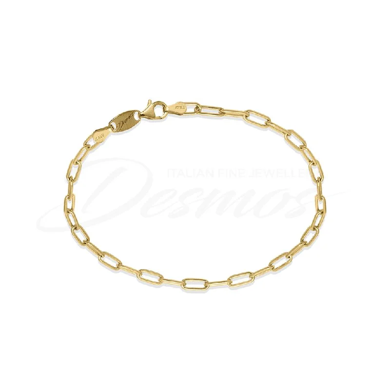 Gem strand bangles-Desmos Paper Clip Link Bracelet