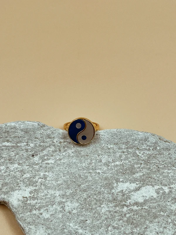 Agate gem rings-Balance Ring | 18kt Solid Gold