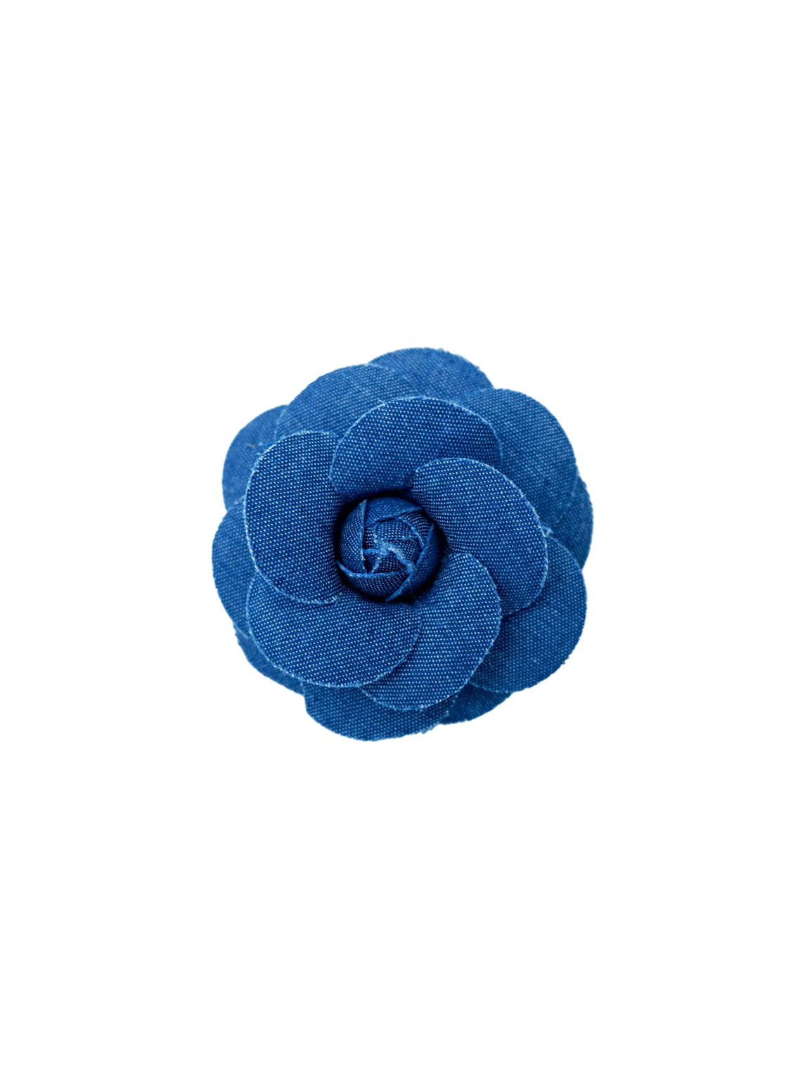 Heavy stone brooch-Black Colour Denim Flower Brooch