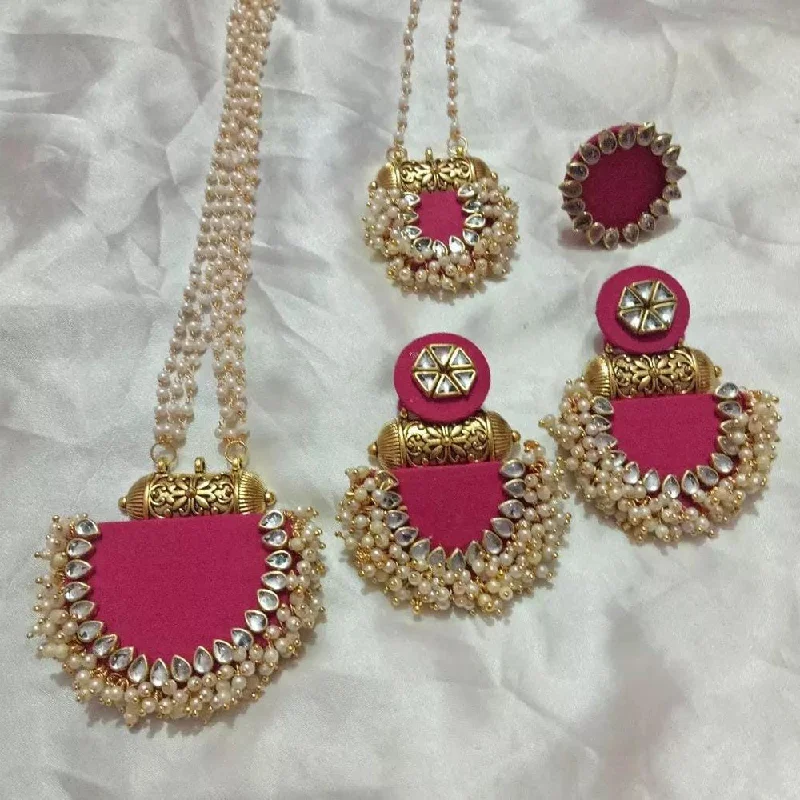 Ethnic weave necklaces-Shrijicreation Handmade Necklace Set