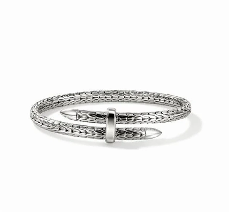 Braided silk bangles-John Hardy Spear Sliver Flex Cuff