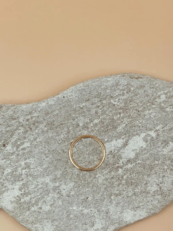 Rough texture rings-Essential Basic Ring | 18kt Solid Gold