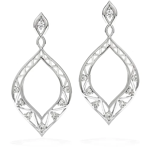 Quartz stone earrings-Hearts On Fire Provocative Teardrop Diamond Earrings