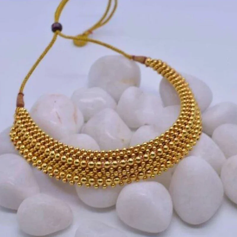 Layered chain necklaces-Manisha Jewellery Gold Plated Necklace Set