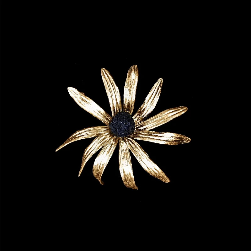 Light accent brooch-Black-Eyed Susan Brooch - Statement