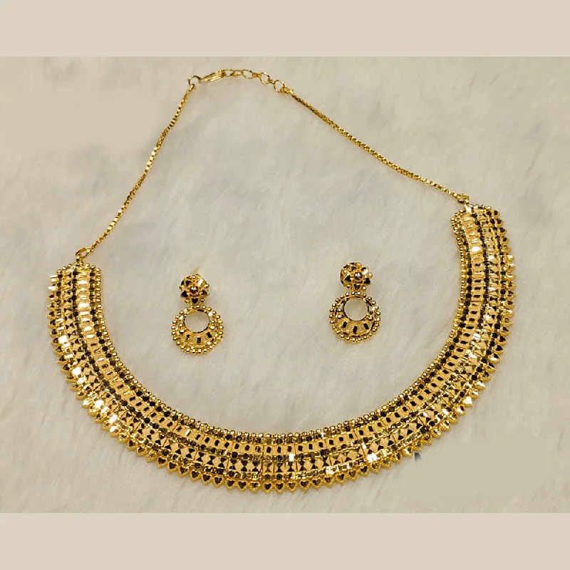 Wide chain necklaces-Sunrise Gold  Forming  Necklace Set