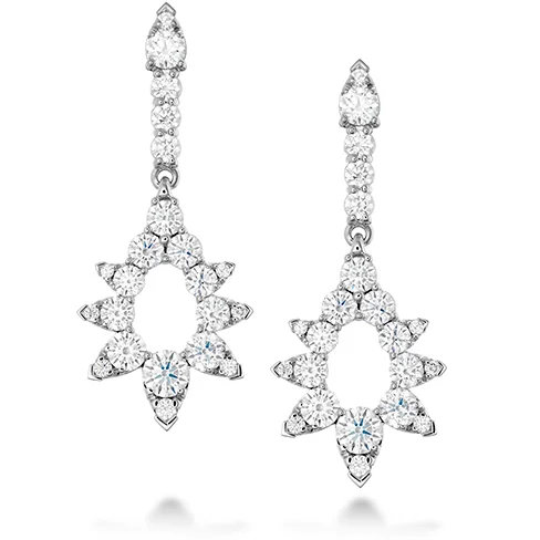 Deco charm earrings-Hearts On Fire Aerial Pointed Diamond Drop Earrings