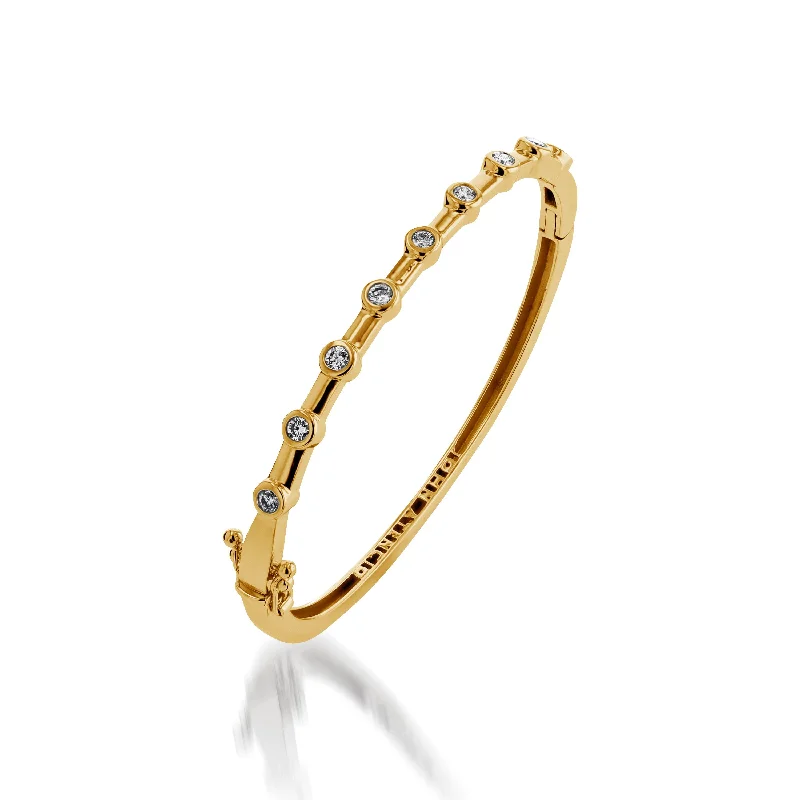 Sleek modern bangles-Paloma Diamond Cuff Bracelet