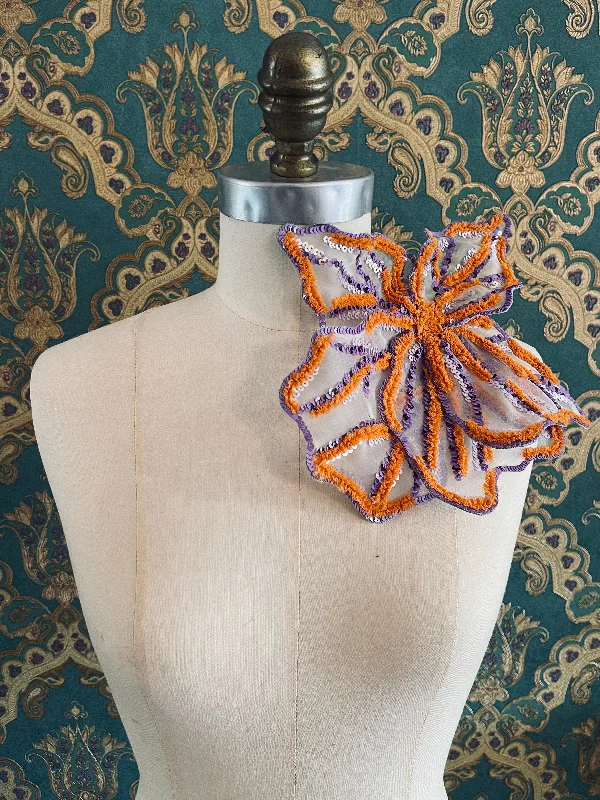 Bead trim brooch-Giglio di Tigre Flower Brooch