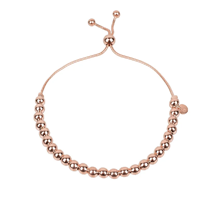 Oval shape bangles-Rose Gold Chic Bracelet