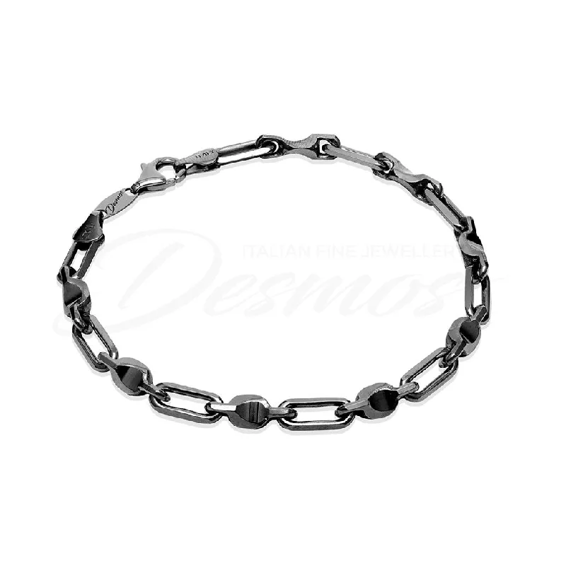 Sleek modern bangles-Desmos Fancy Link Bracelet