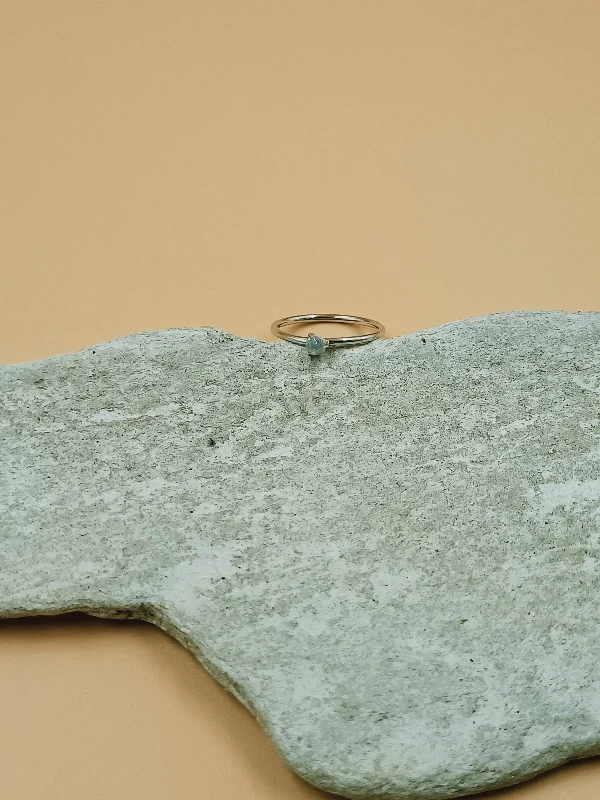 Mystic eye rings-Odxel Opal Ring in Silver Tone