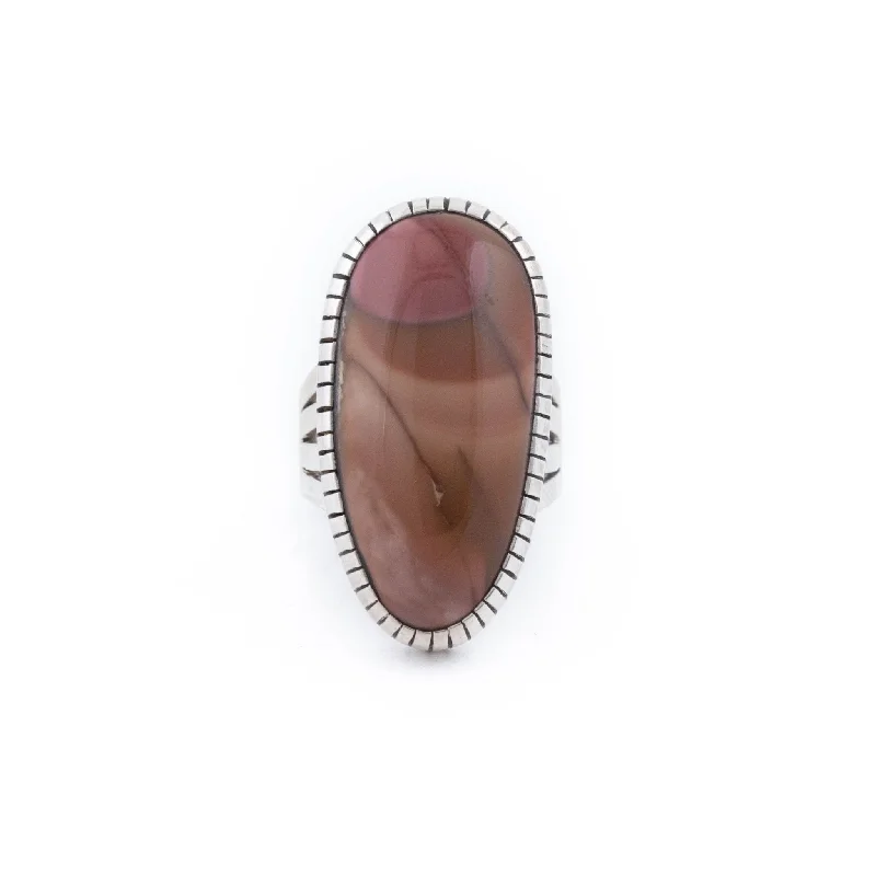 Topaz solitaire rings-Mystery Jasper Ring