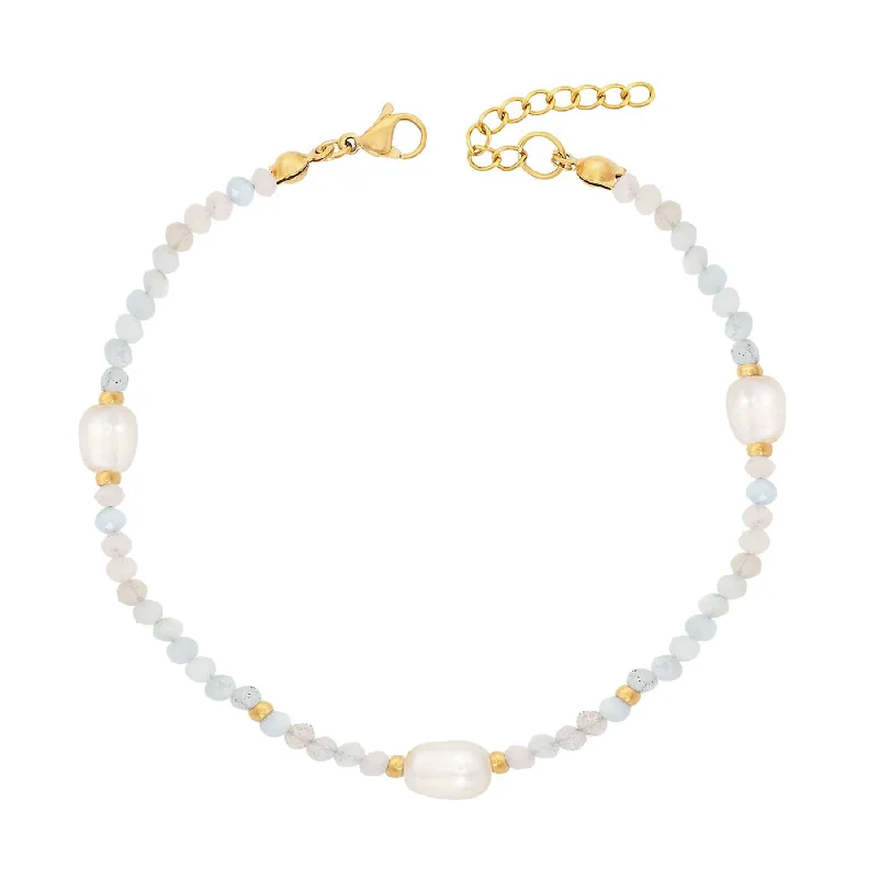 Beaded cluster bangles-Rosie Pearl Bracelet