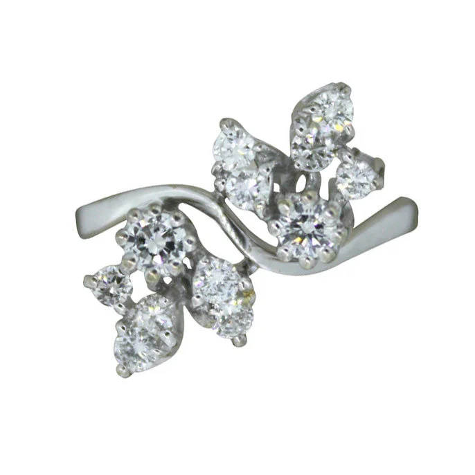 Heavy stone rings-Diamond Cluster Ring