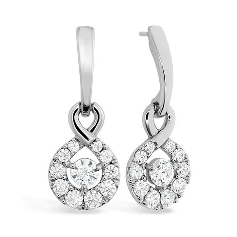 Trekker braid earrings-Hearts On Fire Optima Diamond Drop Earrings