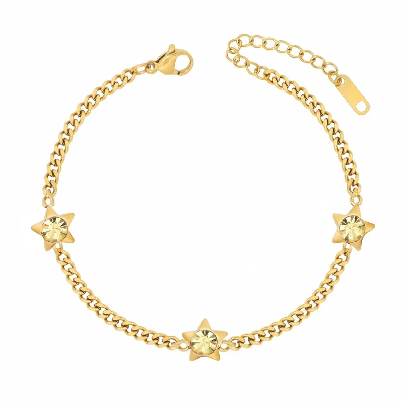 Layered chain bangles-Stardust Bracelet