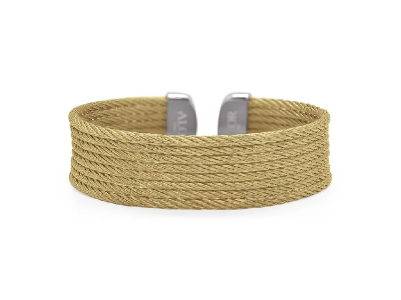 Retro flair bangles-Alor 8 Row Cable Cuff