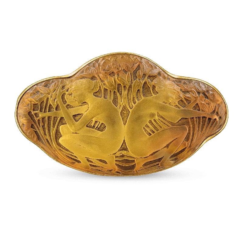 Whimsical brooch-René Lalique Carved Crystal Brooch