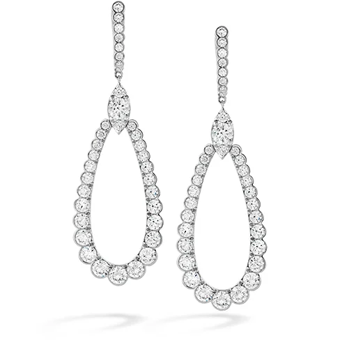 Light bead earrings-Hearts On Fire Aerial Regal Drop Diamond Earrings