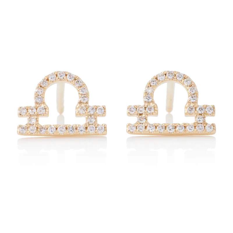 Citrine earrings-Libra Studs