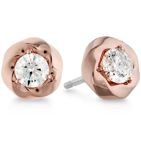 Wide statement earrings-Hearts On Fire Atlantico Single Diamond Stud Earrings