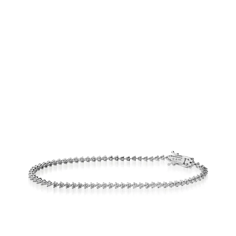 Dainty silver bangles-Monaco 1.89 Carat Diamond Tennis Bracelet