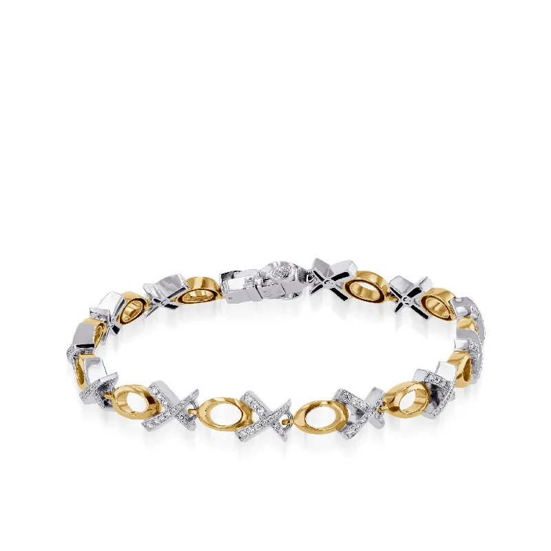 Chunky gem bangles-Paris X/O Petite Diamond Bracelet