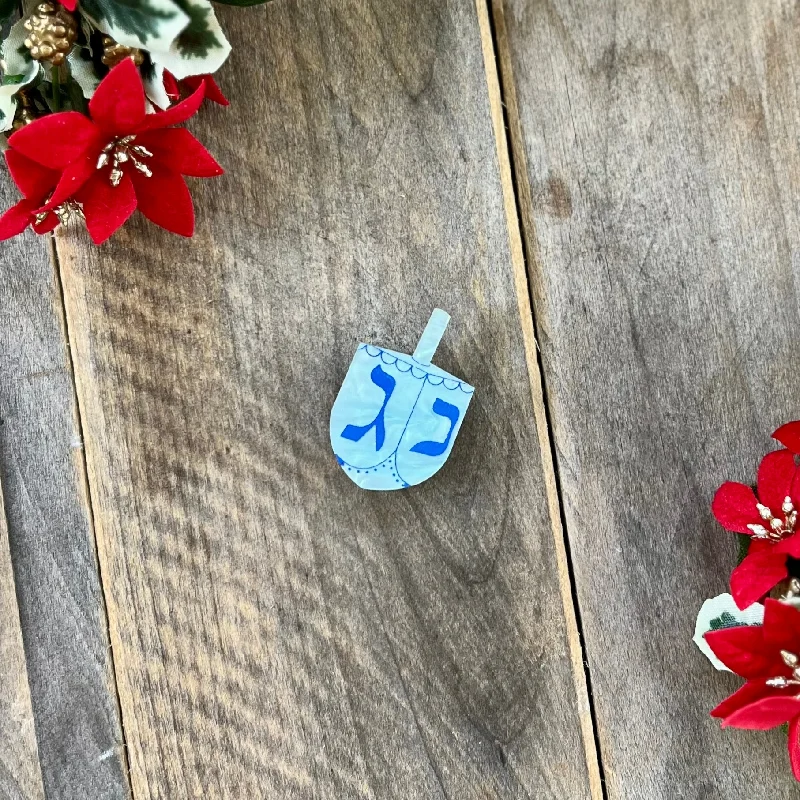 Flex pin brooch-Mini Dreidel Brooch