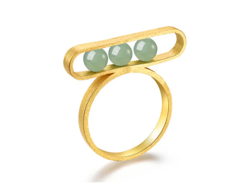 Petite flower rings-Balancing Ring