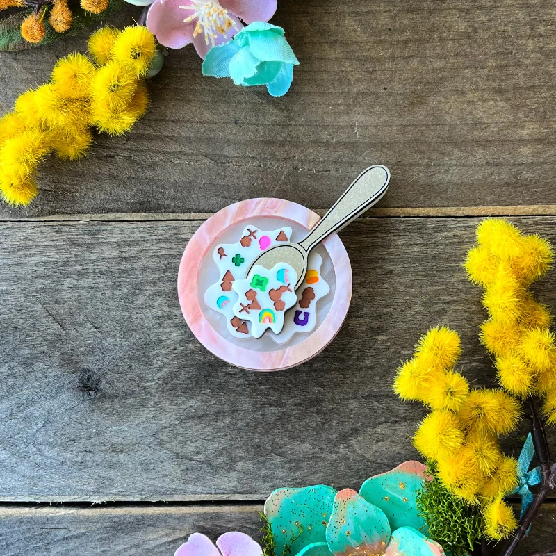 Petal design brooch-Cereal Brooch