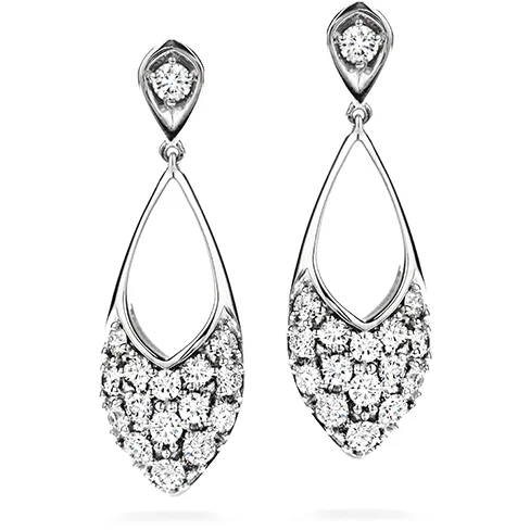 Fine charm earrings-Hearts On Fire Silk Pave Marquee Diamond Drop Earrings