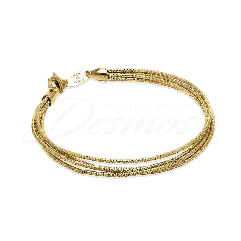 Curved charm bangles-Desmos Multi Strand Bracelet