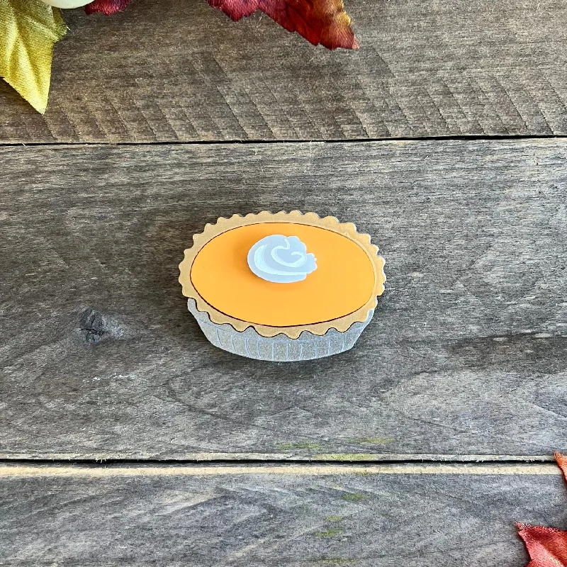 Pinch clasp brooch-Sweet Potato Pie Brooch