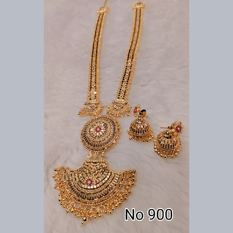 Spinel necklaces-Sunrise Gold  Forming  Long Necklace Set