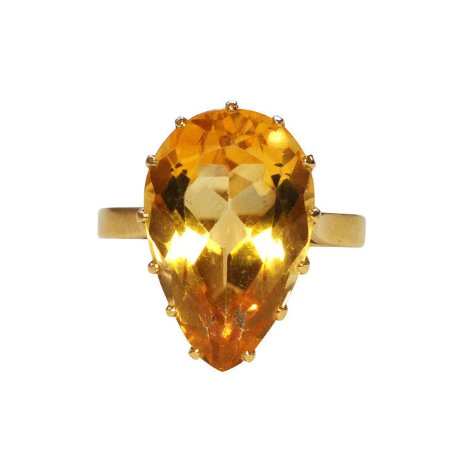 Lily rings-Citrine Ring