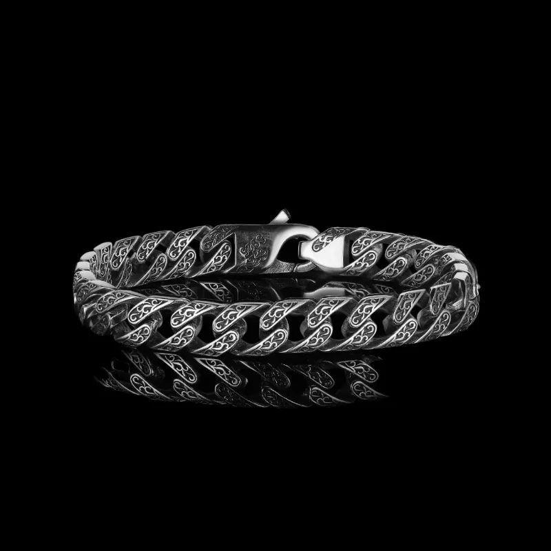 Elastic thread bangles-ANCIENT CUBAN. - 925 STERLING SILVER