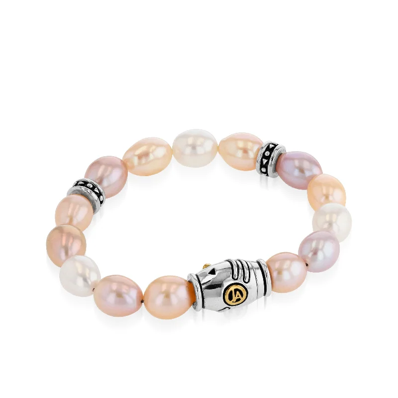 Moon motif bangles-Solar Pearl Bracelet