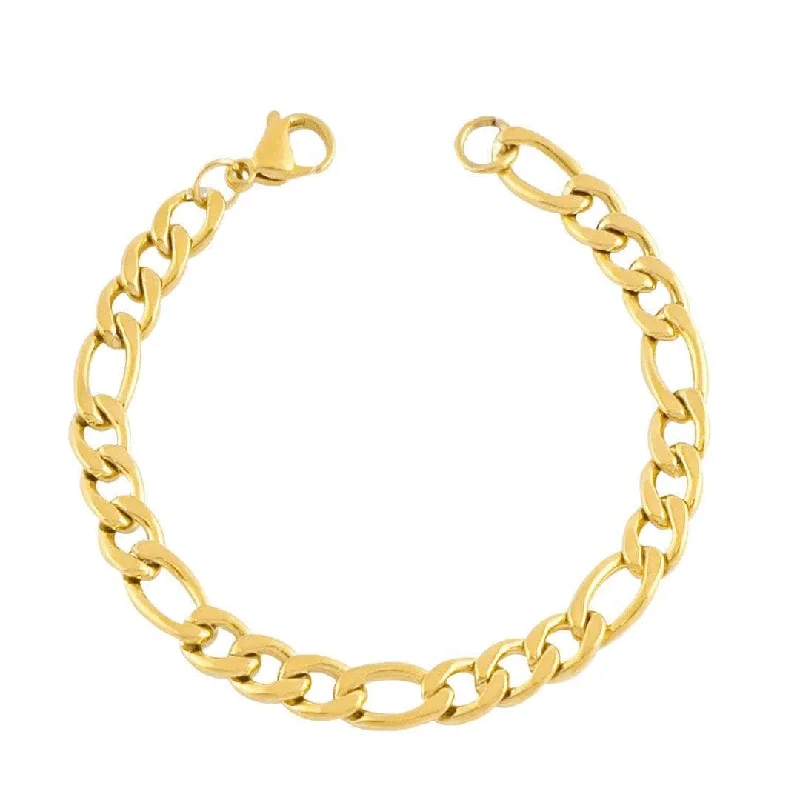 Oval shape bangles-Laila Chunky Figaro Bracelet