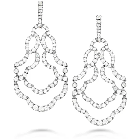 Small gem earrings-Hearts On Fire Lorelei Chandelier Diamond Earrings