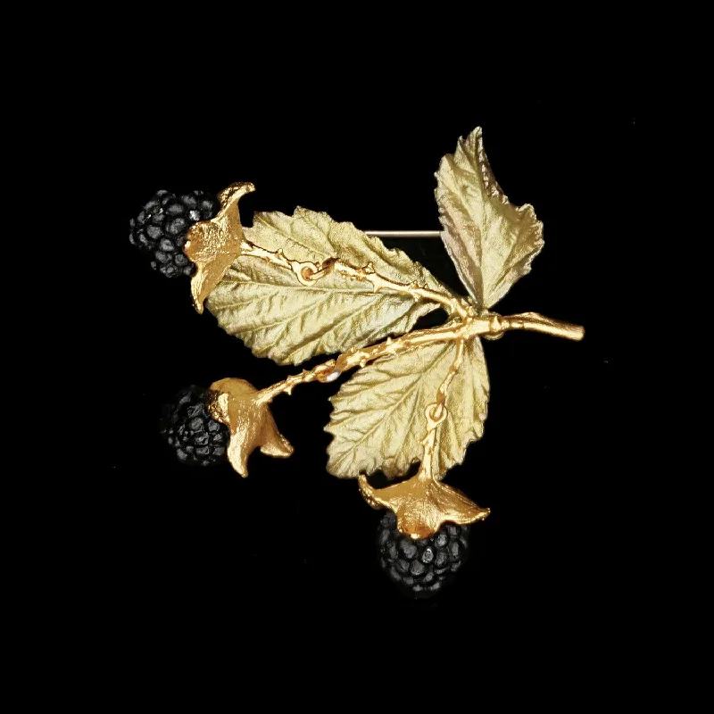 Woven thread brooch-Blackberry Brooch