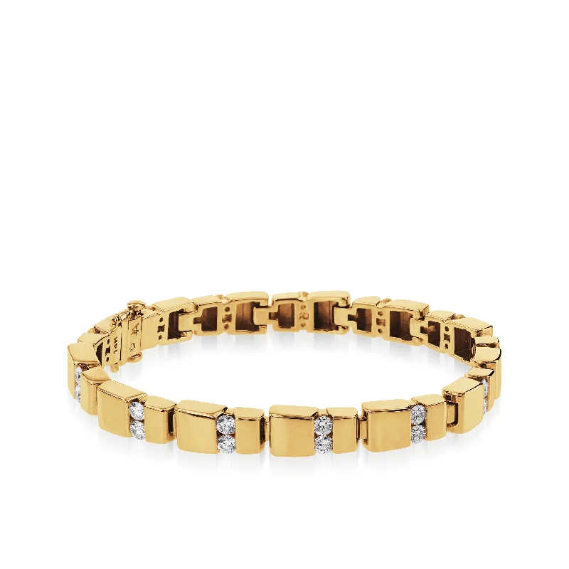 Dual gem bangles-Orion Diamond Tennis Bracelet